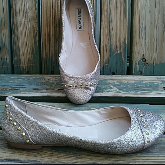 🔴SOLD🔴Steve Madden Glittery Studded Ballet Flats - Picture 2 of 8
